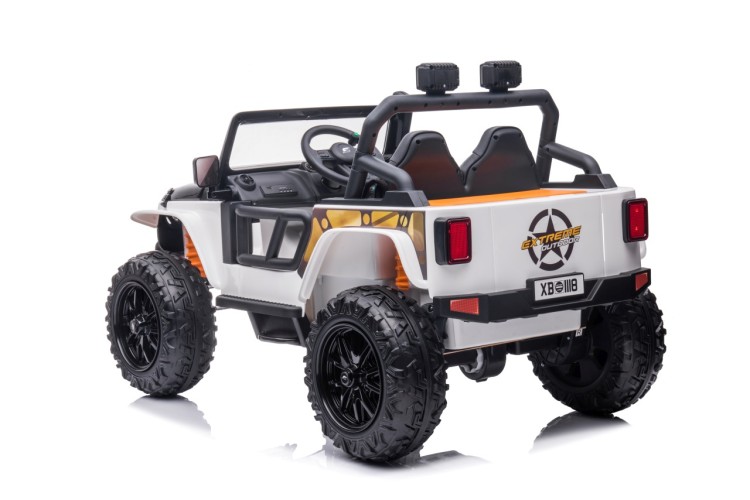 Autko na akumulator Jeep Monster Biały