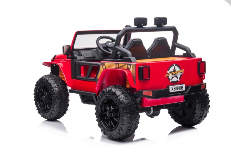 Autko na akumulator  Jeep Monster Czerwony