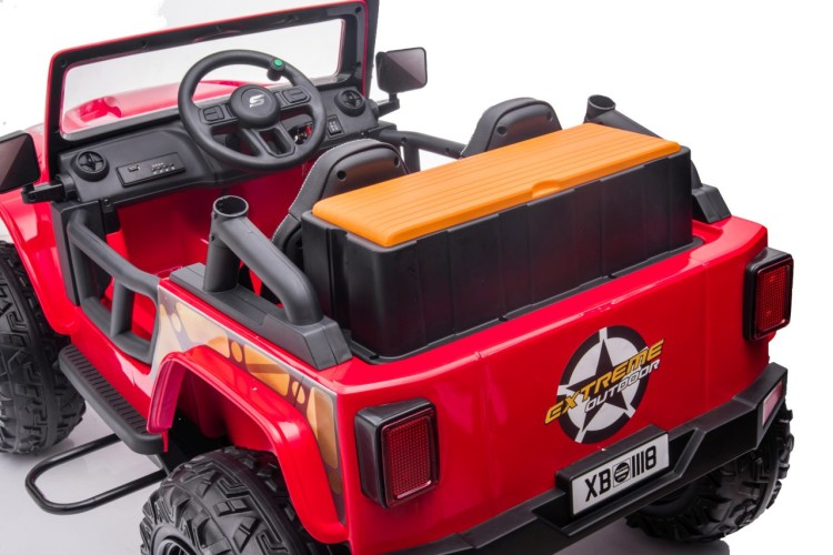 Autko na akumulator  Jeep Monster Czerwony