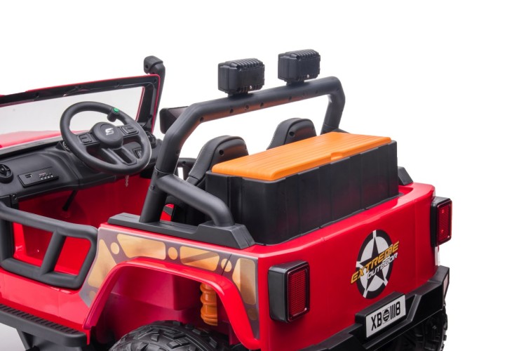 Autko na akumulator  Jeep Monster Czerwony