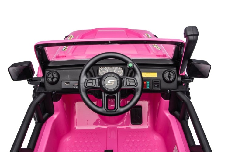 Autko na akumulator  Jeep Monster Różowy Dla Dziewczynki