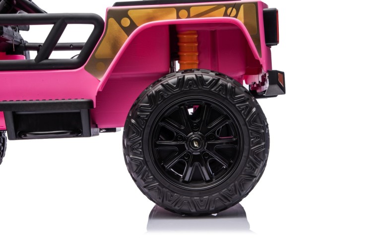Autko na akumulator  Jeep Monster Różowy Dla Dziewczynki