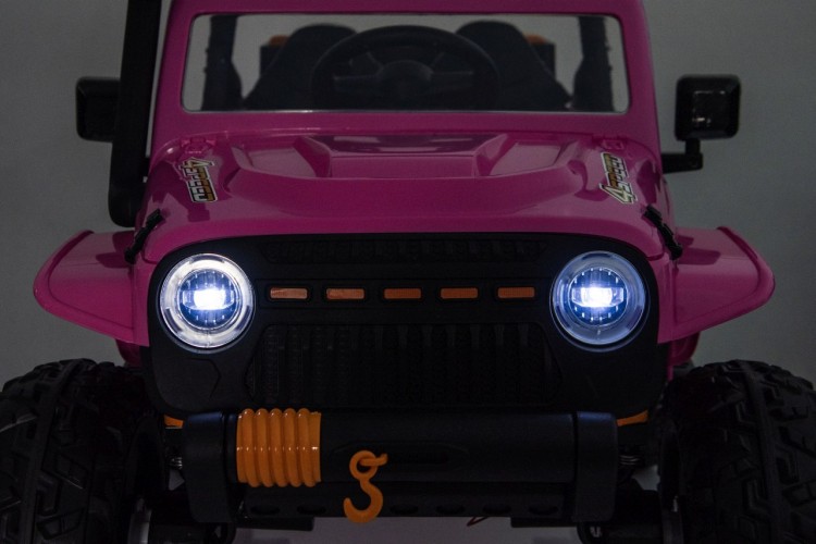 Autko na akumulator  Jeep Monster Różowy Dla Dziewczynki
