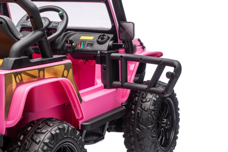 Autko na akumulator  Jeep Monster Różowy Dla Dziewczynki