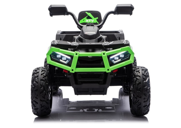 Quad Na Akumulator ATV 6 Kół Z Przyczepką JC606 24V 4x4 Zielony