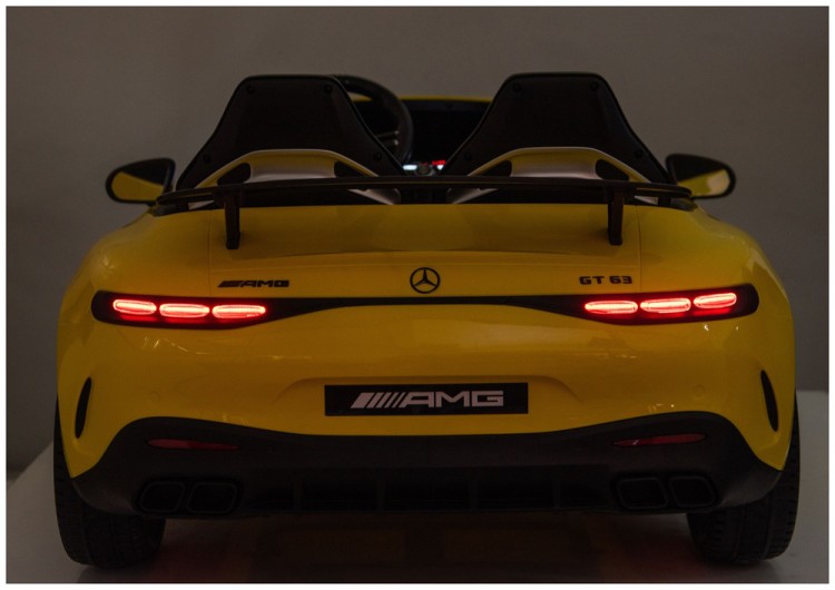 Auto Na Akumulator Mercedes GT63 AMG DK-GT63 24V Żółty