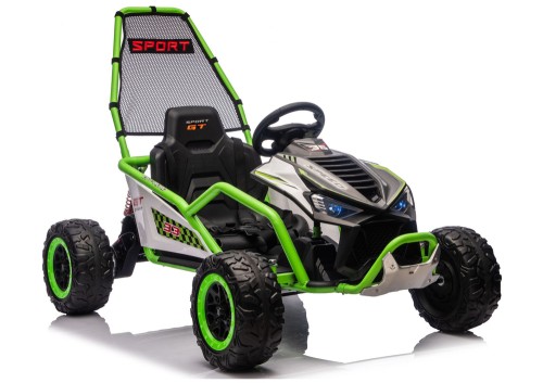 Pojazd Na Akumulator DM-107 24V7 Cichy Silnik Zielony