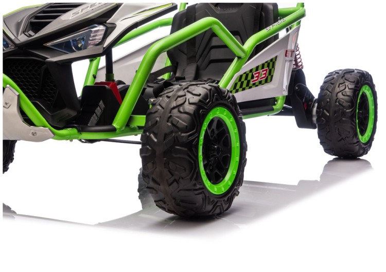 Pojazd Na Akumulator DM-107 24V7 Cichy Silnik Zielony