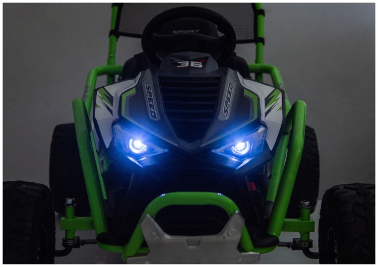 Pojazd Na Akumulator DM-107 24V7 Cichy Silnik Zielony