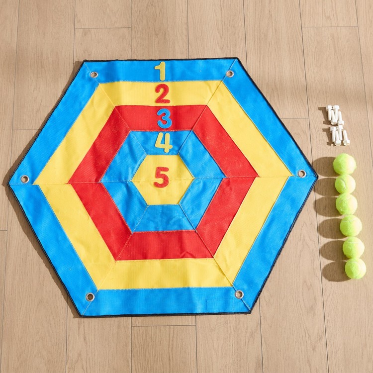 MASTERKIDZ Sześciokątna Tarcza Na Rzepy Rzut Do Celu Do Tablicy STEM