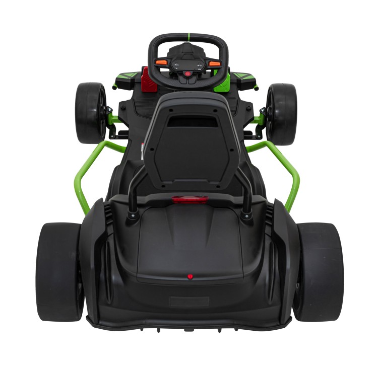 Gokart Fast 3 Drift na akumulator dla dzieci Czarny + Funkcja driftu + Silniki 2x150W + Radio LED + Pasy