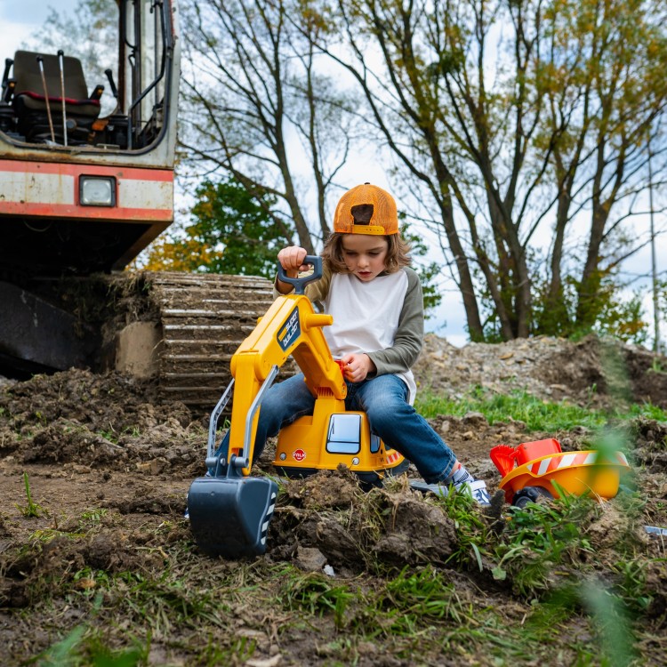 FALK Koparka Super Builder z Przyczepą i Akcesoriami 3-7 Lat