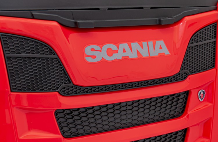 Pojazd Scania R-SERIE Czerwony-Ciężarówka Na Akumulator Dla Dziecka