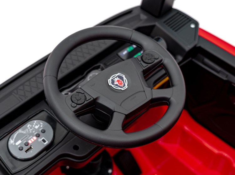 Pojazd Scania R-SERIE Czerwony-Ciężarówka Na Akumulator Dla Dziecka