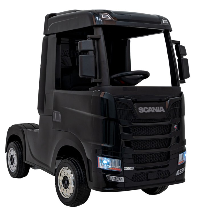 Pojazd Scania R-SERIE Czarny-Ciężarówka Na Akumulator Dla Dziecka
