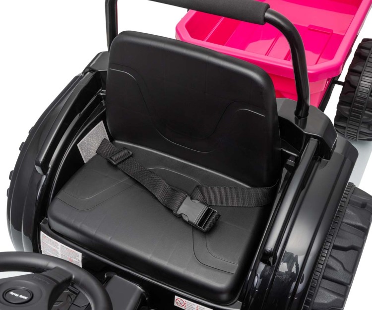 Milly Mally Pojazd na akumulator Traktor z przyczepą Farmer Pink