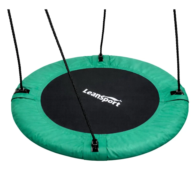 Huśtawka Ogrodowa Bocianie Gniazdo Siedzisko 2w1 Stelaż Biały 210x170 cm