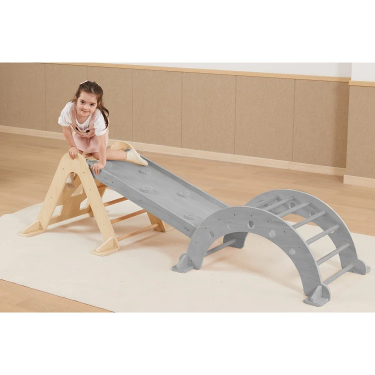 VIGA Drewniana Drabinka Pikler Trójkąt Wspinaczkowy Montessori
