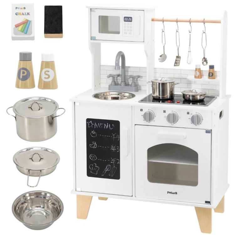 VIGA PolarB Drewniana Kuchnia Światło Dźwięk + Akcesoria