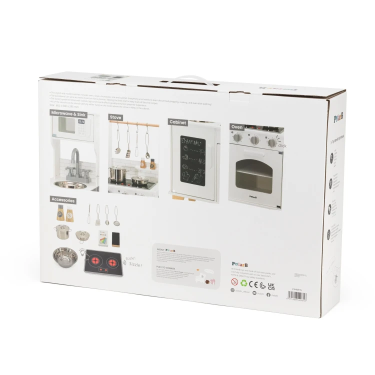 VIGA PolarB Drewniana Kuchnia Światło Dźwięk + Akcesoria