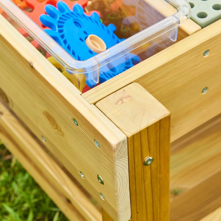 MASTERKIDZ Drewniany Stół Edukacyjny 1200L STEM Outdoor + Akcesoria