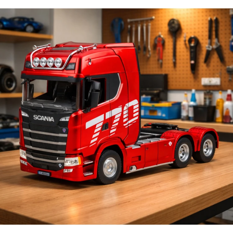 Ciągnik Siodłowy Scania Zdalnie Sterowany RC Huina 1501 Czerwony 1:18