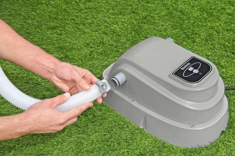 Podgrzewacz wody do basenów ogrodowych BESTWAY + Złączki + Wąż