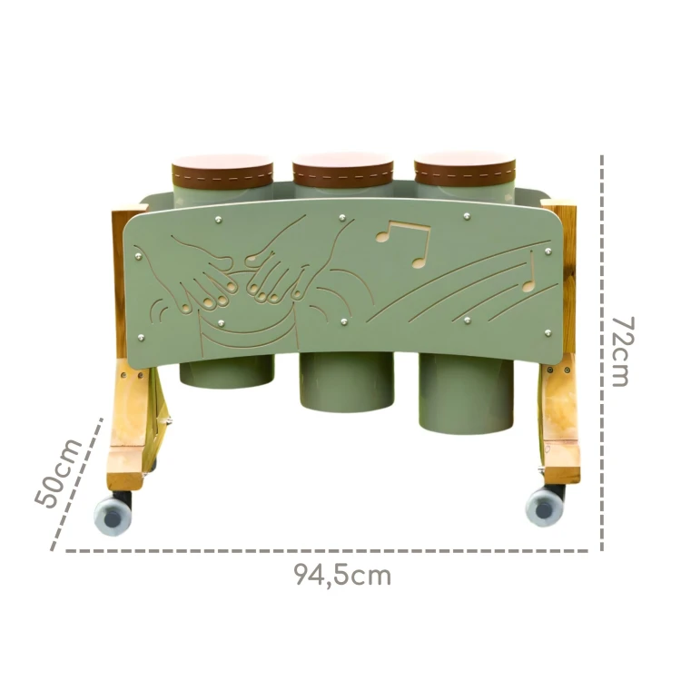 MASTERKIDZ Zestaw Trzech Bębnów Ogrodowych