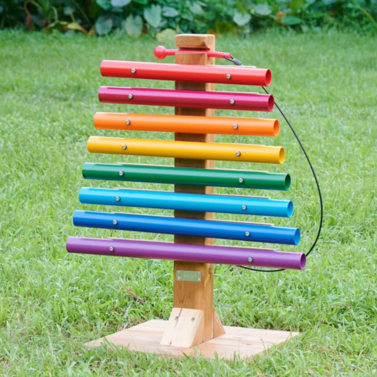 MASTERKIDZ Tęczowa Wieża Muzyczna Dzwonki Rurowe Cymbałki