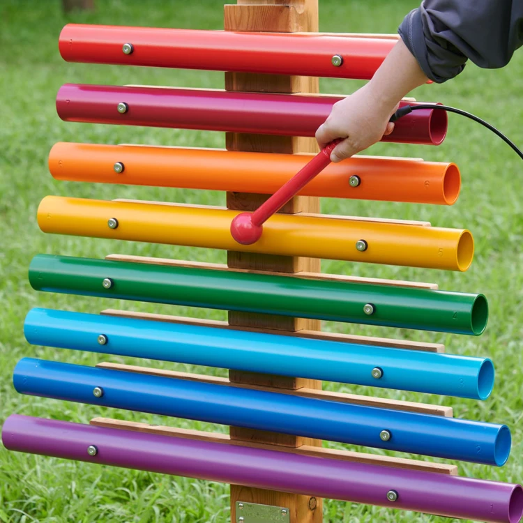 MASTERKIDZ Tęczowa Wieża Muzyczna Dzwonki Rurowe Cymbałki