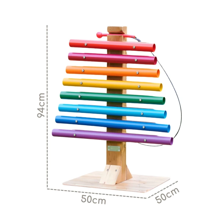 MASTERKIDZ Tęczowa Wieża Muzyczna Dzwonki Rurowe Cymbałki