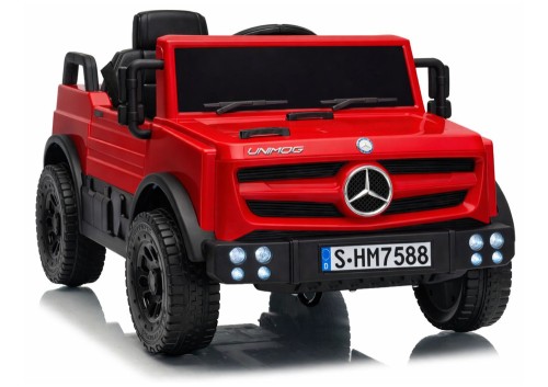 Auto Na Akumulator Mercedes Unimog HM7588 6V4Ah Czerwony