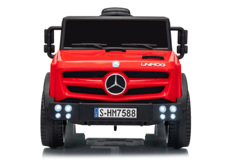 Auto Na Akumulator Mercedes Unimog HM7588 6V4Ah Czerwony