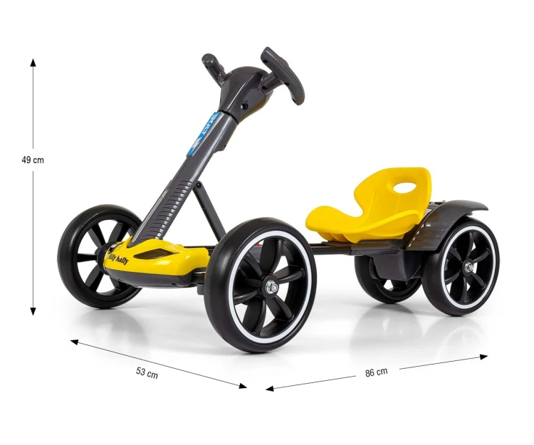 Milly Mally Pojazd na akumulator Gokart Bolt Yellow