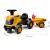 FALK Jeździk Traktor JCB Fastrac z Przyczepą Łopatką i Grabkami 1-3 lat