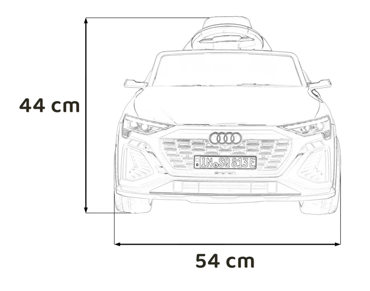 Autko na akumulator Audi SQ8 Czerwony