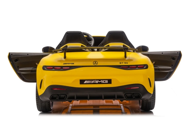 Autko na akumulator 2 osobowe Mercedes Benz GT63 AMG Żółty