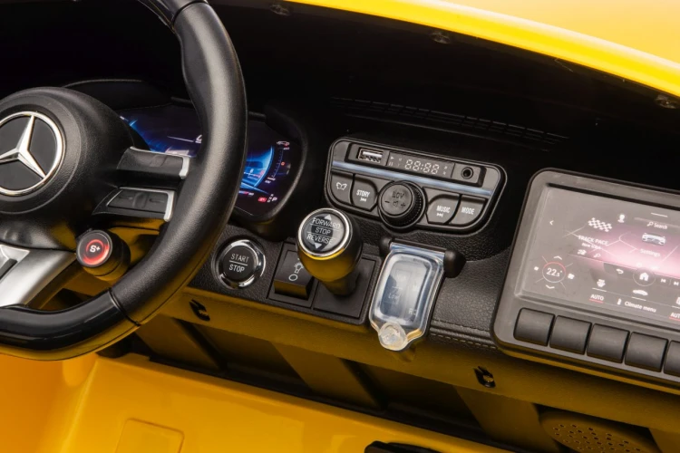 Autko na akumulator 2 osobowe Mercedes Benz GT63 AMG Żółty