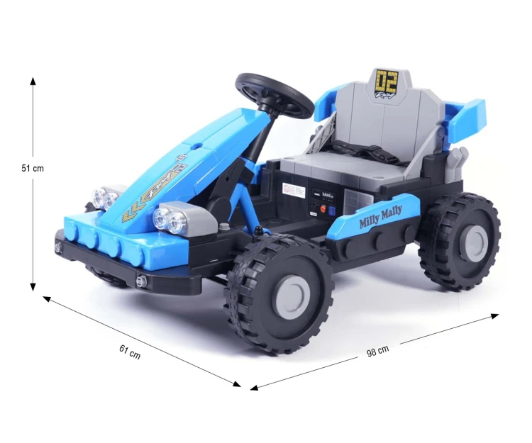 Milly Mally Pojazd na akumulator Prime 2w1 Blue