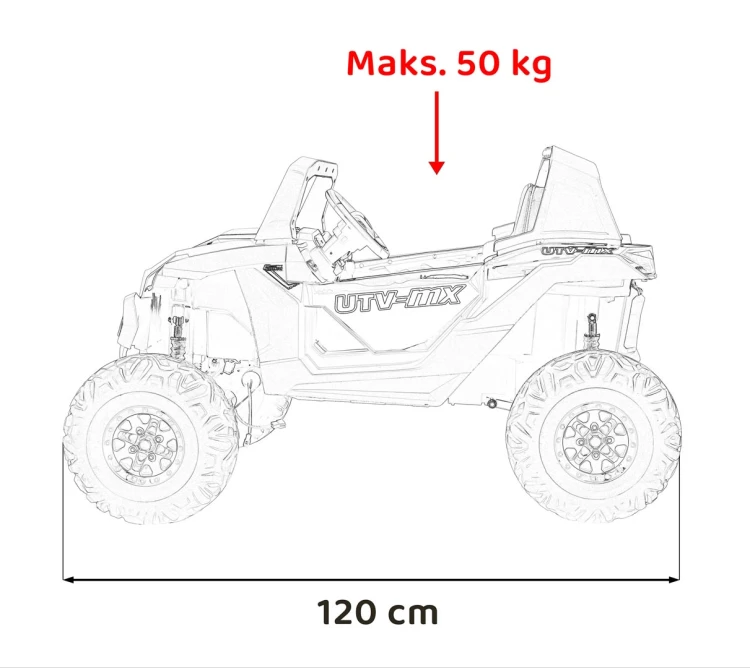 Pojazd Buggy UTV-MX 2000N Czarny