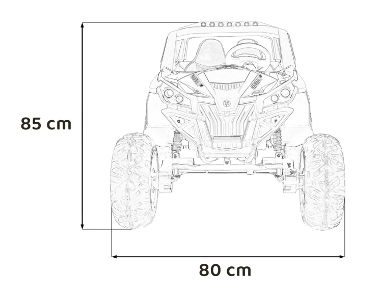 Pojazd Buggy UTV-MX 2000N Czerwony