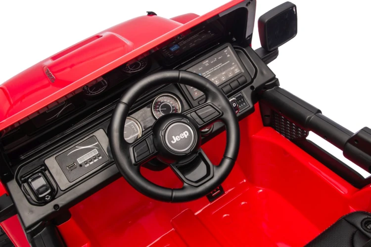 Samochód elektryczny dla dziecka  Jeep Wrangler Rubicon LIFT Czerwony