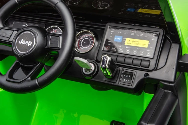 Samochód elektryczny dla dziecka Jeep Wrangler Rubicon LIFT Zielony