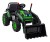 Koparka Traktor na akumulator dla dzieci Zielony + Ruchome Ramię Łyżka + Pilot + Wolny Start + Radio FM + LED
