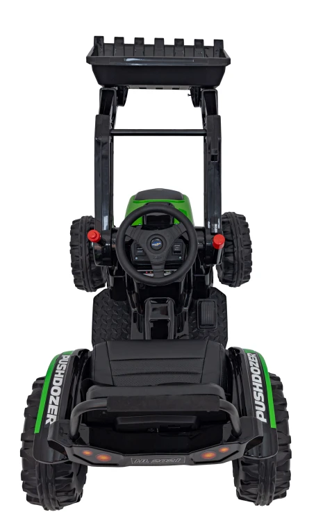 Koparka Traktor na akumulator dla dzieci Zielony + Ruchome Ramię Łyżka + Pilot + Wolny Start + Radio FM + LED