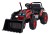Koparka Traktor na akumulator dla dzieci Czerwony + Ruchome Ramię Łyżka + Pilot + Wolny Start + Radio FM + LED