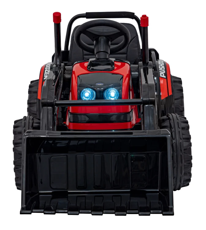 Koparka Traktor na akumulator dla dzieci Czerwony + Ruchome Ramię Łyżka + Pilot + Wolny Start + Radio FM + LED