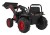 Koparka Traktor na akumulator dla dzieci Czerwony + Ruchome Ramię Łyżka + Pilot + Wolny Start + Radio FM + LED