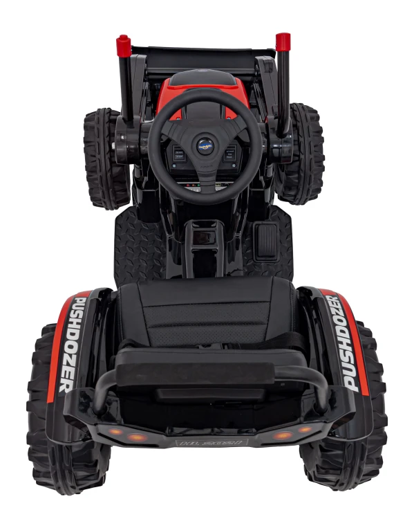 Koparka Traktor na akumulator dla dzieci Czerwony + Ruchome Ramię Łyżka + Pilot + Wolny Start + Radio FM + LED