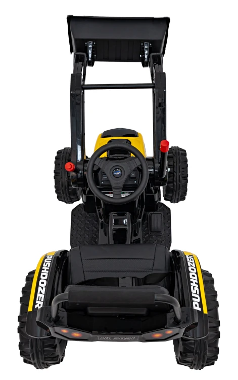 Koparka Traktor na akumulator dla dzieci Żółty + Ruchome Ramię Łyżka + Pilot + Wolny Start + Radio FM + LED
